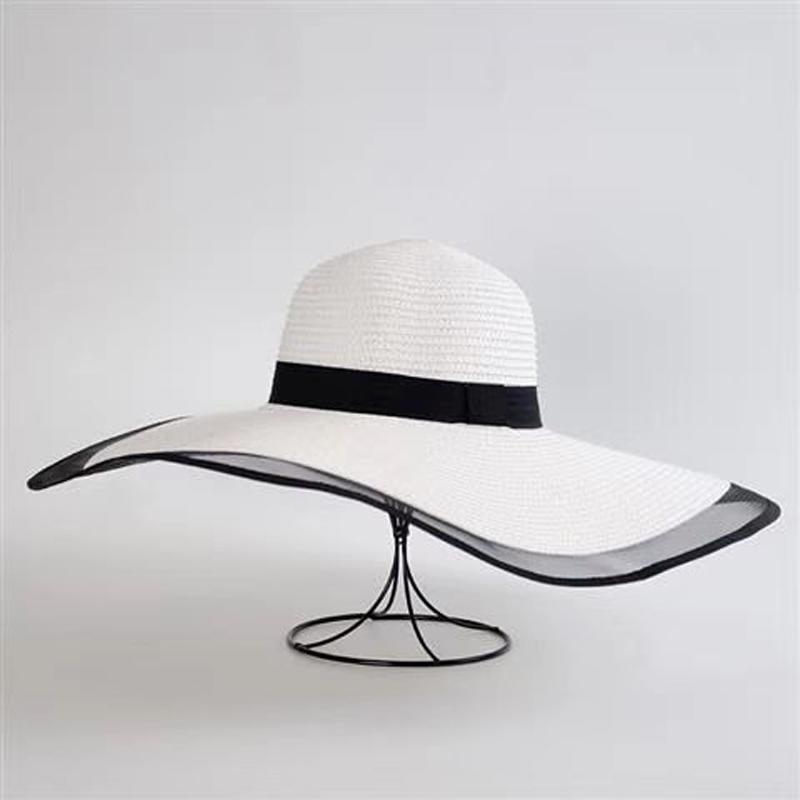 Складная женская соломенная пляжная шляпа от солнца, летние дорожные кепки с широкими полями