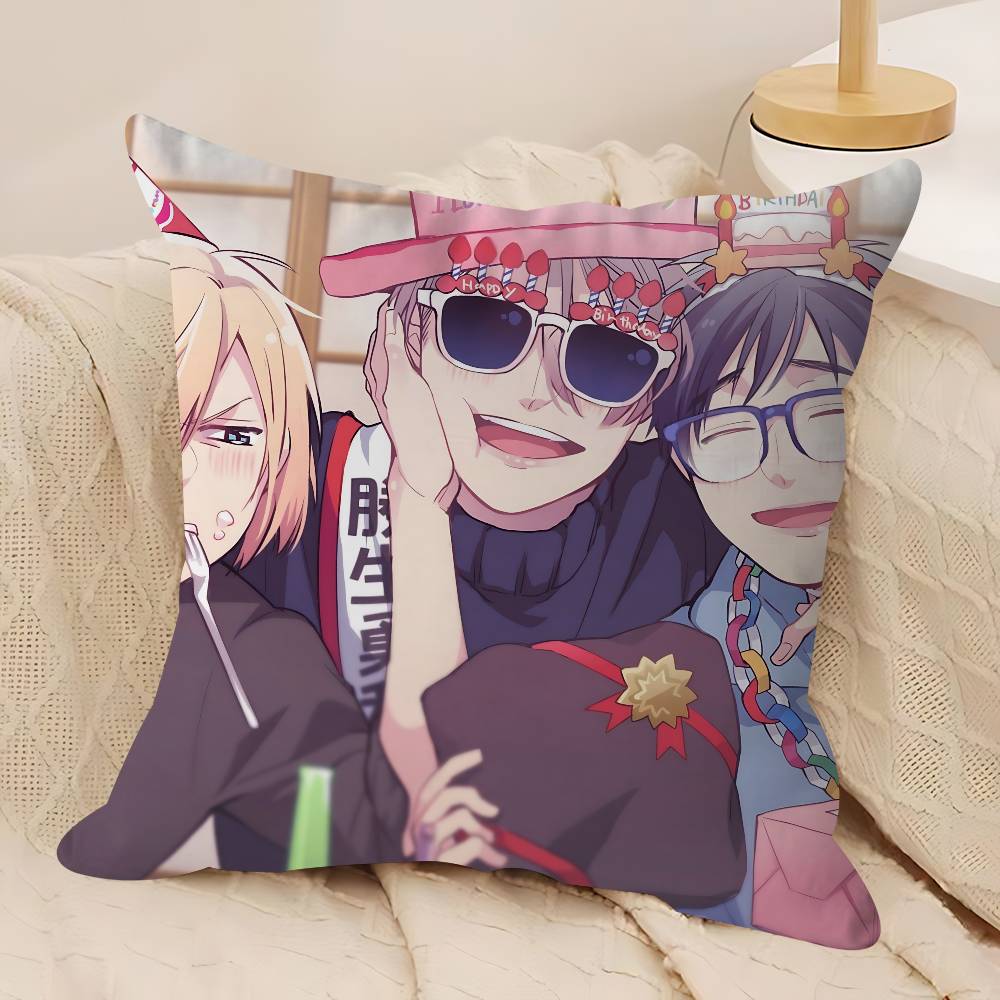 Аниме Y-Yuri On Ice Наволочка 30x50 Полиэстер Подушки для дивана Декоративные накидные подушки Домашнее украшение Наволочка