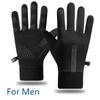 Зимние перчатки для мужчин и женщин для велоспорта, велосипеда, Нескользящие термофлисовые, морозостойкие, ветронепроницаемые, теплые, уличные, беговые, лыжные варежки