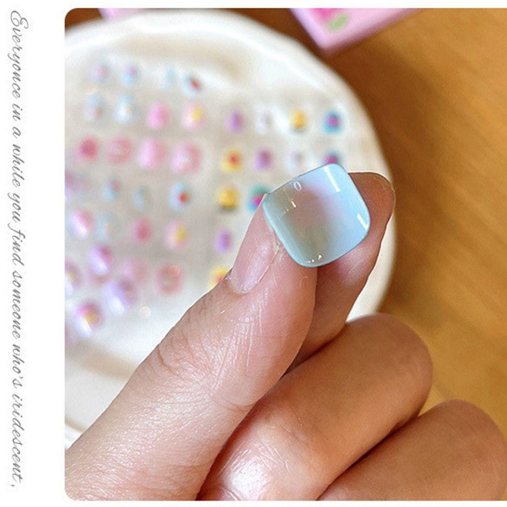 Cute Children Nail Patches Short Press on Nails Fashion False Nails  for DIY