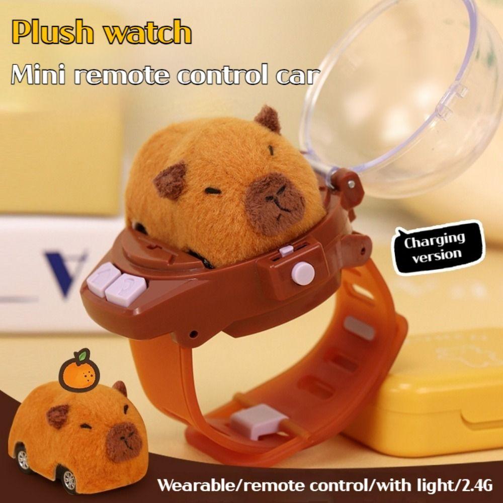 USB Charging Kapibala Watch Electric Toy 3D Cartoon Rabbit Racing Toys for Children/Student Gift