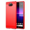 For Sony Xperia 8 Lite 8lite Xperia8 Lite Silicone Case Luxury Carbon Fiber Cover for Xperia Xa4 Shockproof Matte Back Cases