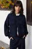 Women's Fashionable Stylish Cardigan Navy Blue Soft Textured Coat Look Knitwear Cardigan