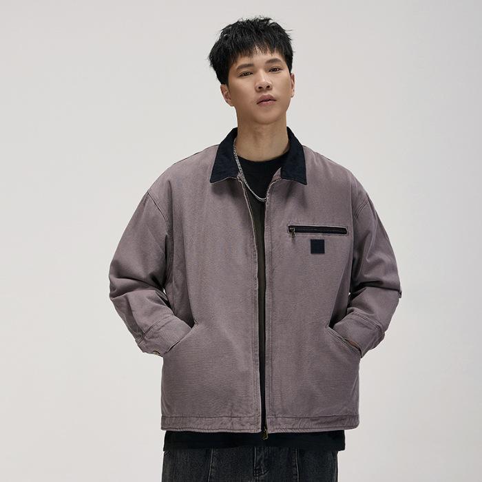 Американская Детройтская куртка Tooling Мужская куртка с лацканами в японском стиле Carhart Vintage, сезон