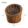Бытовая плетеная корзина из искусственного ротанга, сервировочная настольная витрина для ресторана