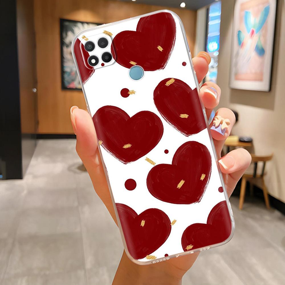 Чехол для Redmi 9C Задняя крышка с рисунком сердца-любовь Для Xiaomi Redmi 9c Чехол redmi9C Мягкий силиконовый ТПУ Чехлы для телефона для Redmi 9C NFC Fundas