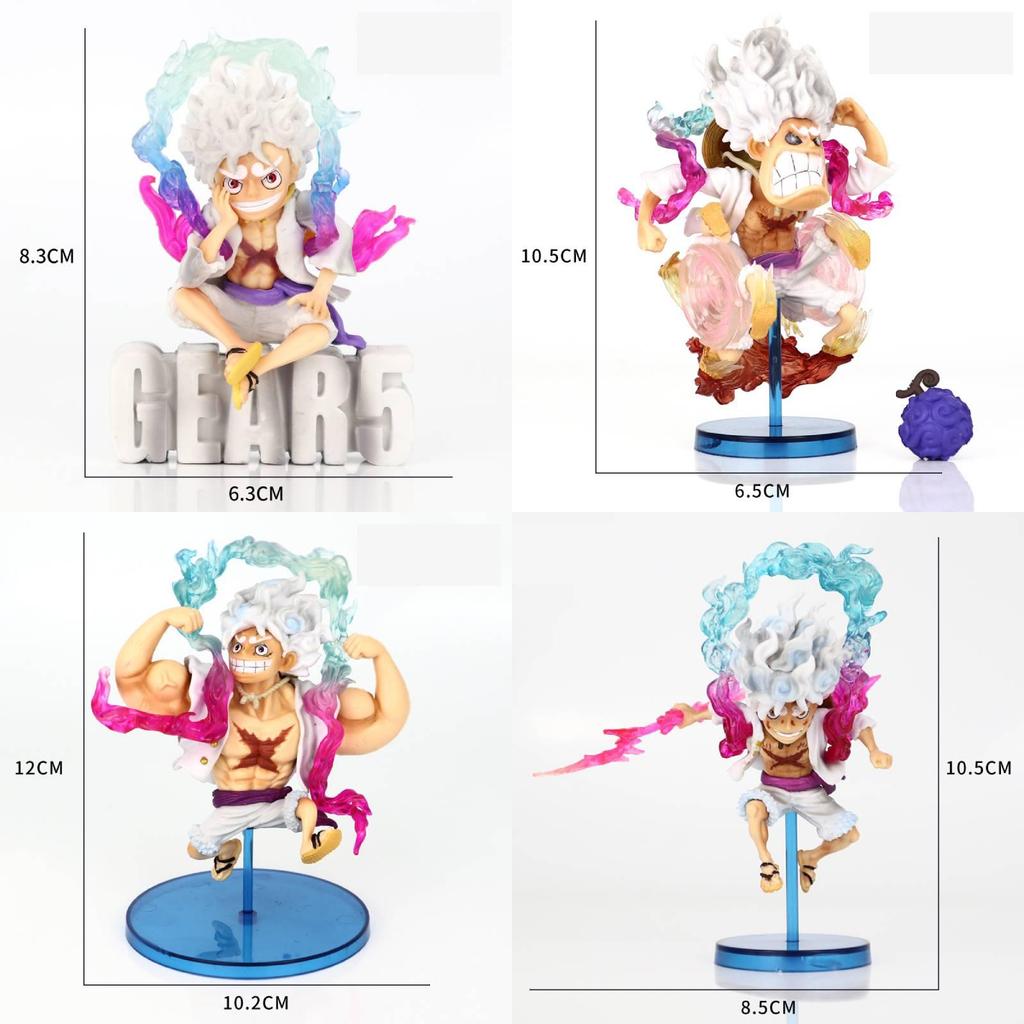 Яркая аниме-статуэтка Луффи в сидячей позе, идеально подходящая для серьезных коллекционеров и фанатов