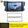 Рамка лицевой панели автомобильного радиоприемника с двойным DIN для TOYOTA Caldina 2002-2007, стереопанель, комплект для установки накладки на приборную панель CD