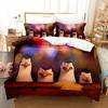 3D Print Dachshund Cute Pug Dog Bedding Set Single Size 135X200Cm Microfiber Duvet Cover Set Cartoon Animal Comforter Cover