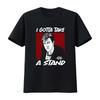 Vintage Ferris Buellers Day Off I Gotta Take A Stand Print Casual T Shirt Vintage Washed Top For Everyday Wear Slightly