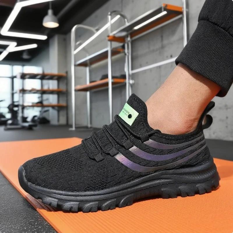 Men'S Shoes Casual Platform Mesh Soft Anti Slip Loafers Outdoor Youth Luxury Running  New Fashionable Couple Tennis Sneakers