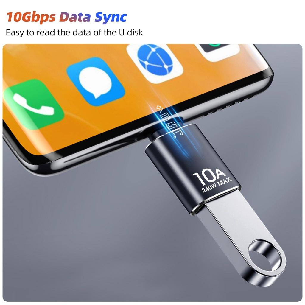 FONKEN 10A USB 3.0 Type-C адаптер для передачи данных USB-A к Type-C/Type-C к USB-разъему OTG конвертер для Macbook Xiaomi Samsung