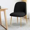 Low Back Chair Covers Polar Fleece Accent Dining Chair Slipcovers Curved Chair Covers Elastic Stretch Funda Silla Seat Cover