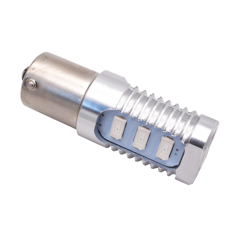 Одна пара (2 куска) высокой мощности красные лампы 1156 P21W BA15s S25 12SMD 5630LED для задних стоп-сигналов