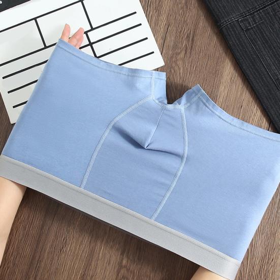 Мужские трусы-боксеры средней посадки с эластичным поясом в стиле пэчворк, цветные шорты, U-образные дышащие трусы