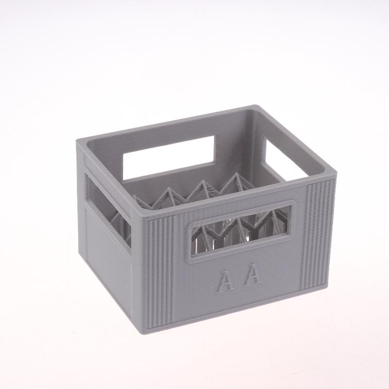 3D-печатный кейс для хранения аккумуляторов в стиле пивного ящика Нет. 5 Аа Нет. 7 ААА Батарейный отсек Штабелируемый Контейнер для хранения батареек Декор для дома
