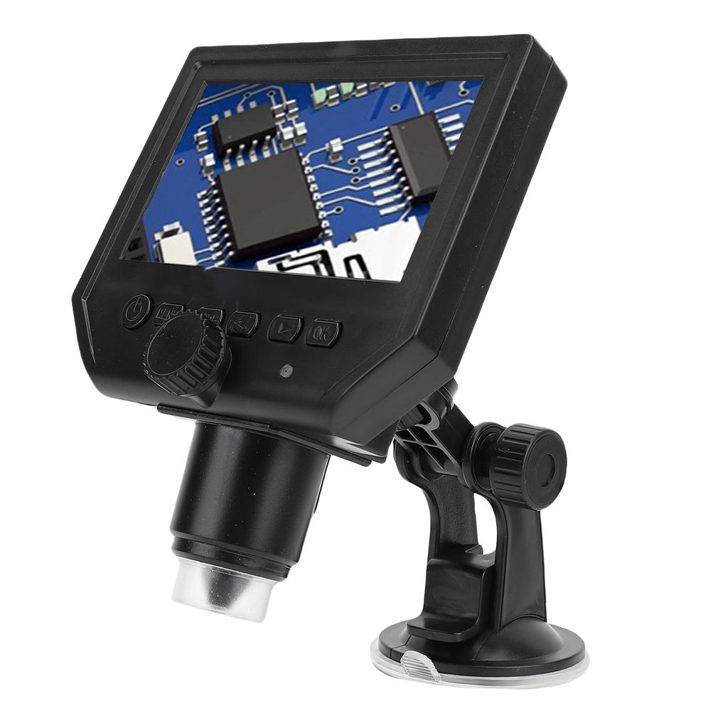 Digital Microscope 600x Magnification 4.3 Inch 1080P HD Screen AF Auto Focusing Soldering Microscope Magnifier