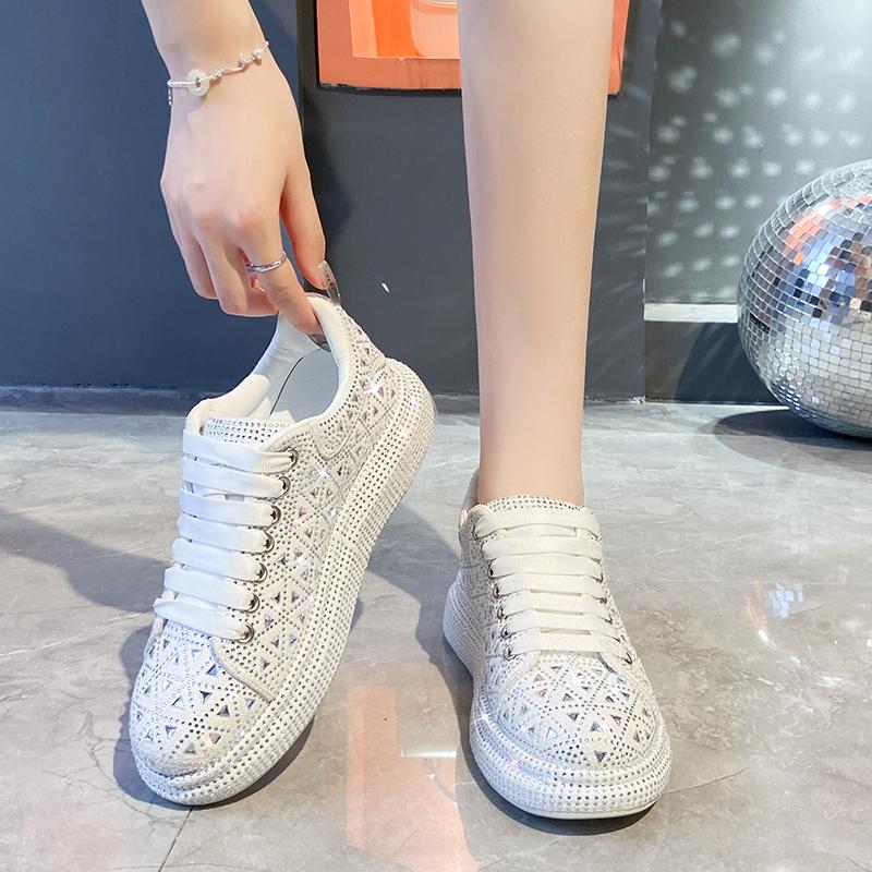 Женские блестящие кроссовки на воздушной подушке для женщин, модная повседневная обувь для бега, серебристая женская обувь, удобная спортивная обувь Zapatillas