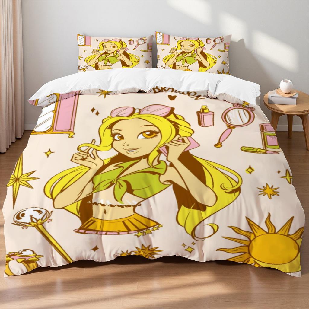 Комплект постельного белья W-Winx C-Club, пододеяльник, комплект на кровать King Queen Twin, крылья феи, для дома, подарок девочке на день рождения, украшение для студенческого общежития