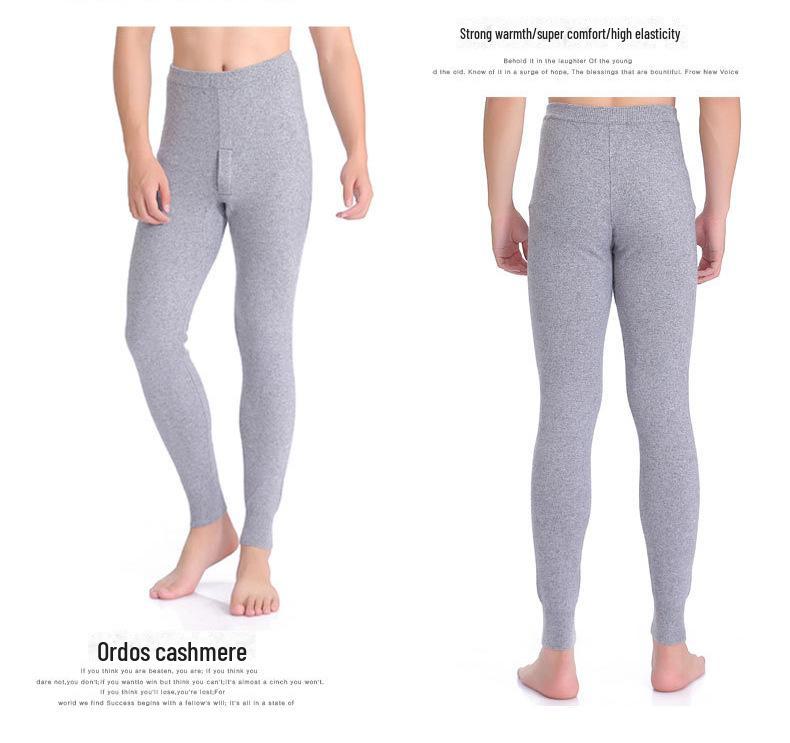 Мужские брюки из чистого кашемира – коллекция осень-зима: Повседневная, теплая, удобная, толстая шерсть для дома