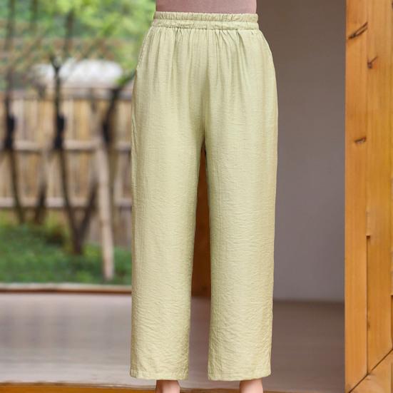 2 шт./компл. женский костюм в стиле ретро в китайском стиле плюс размер воротник-стойка с цветочным принтом и половиной рукава в стиле пэчворк, сетчатый топ с эластичной резинкой на талии и широкие брюки, комплект