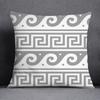 Gray Low White Flower Pattern Home Decoration Pillowcase Square Pillowcase Home Office Decoration Cushion Cover