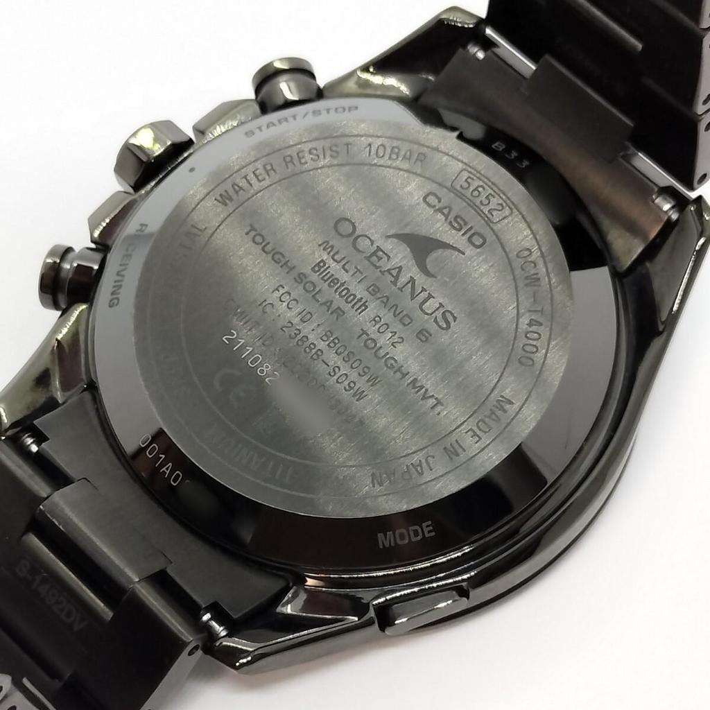 Б/у [Хорошее состояние] Мужские часы CASIO OCEANUS OCW-T4000BA-1A3JF CLASSIC LINE с коробкой и документами