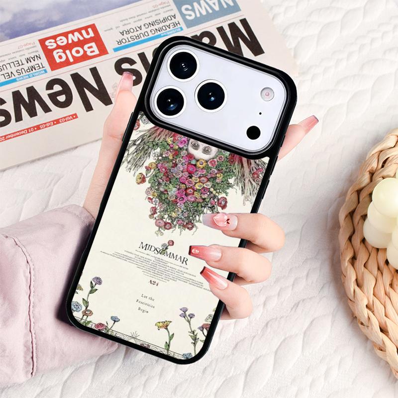 Midsommar May Queen soft Phone Case For IPhone 17 16e 15 14 13 12 11 Pro Max Air Mini Soft Protective Cover