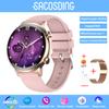 Amoled Smart Watch Women Bleutooth Call Smartwatch Voice Assistant Healthtracker Sports Watches Waterproof Clock Women