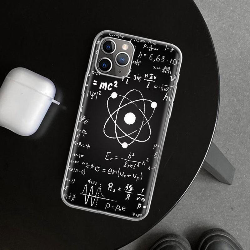 Чехол для телефона с изображением Физики Химии Математики для iPhone 11 12 13 Mini 14 15 Plus 16 Pro Max 17 Air 7 8 + SE Арт Индивидуальный Fund
