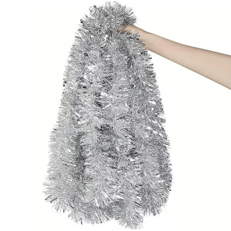 2/5/10 м Сделай сам Рождественские украшения Полоска Разноцветные полоски Венок Рождественская блестящая гирлянда Мишура Лента