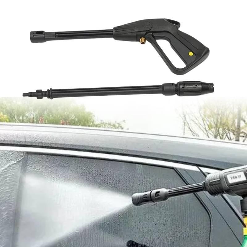 Powerful High-pressure Water Gun M14 Adjustable Spray Nozzle 5m Hose Set For Car Wash And Gardening