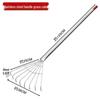 8-Tooth Stainless Steel Garden Rake