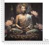 Handmade Wall Painting Buddha -A- Cm 100X3X100