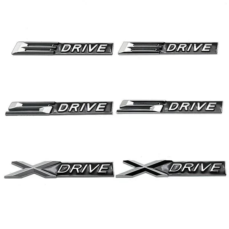 3D Metal XDRIVE SDRIVE EDRIVE Letters Car Rear Trunk Fender Emblem Badge CJSDUY2 Sticker For BMW E46 E39 E60 E90 F10 F30 E36 X3 X6 X5 X7