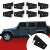 Aluminium Coated Door Side Hinge For Jeep Wrangler JK JL JT 2007+ Road Steel Door Hinge Kit Not Door Hinge Cover Decor