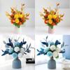 Artificial Hydrangea Flower With Vase Arrangement For Living Room Decor