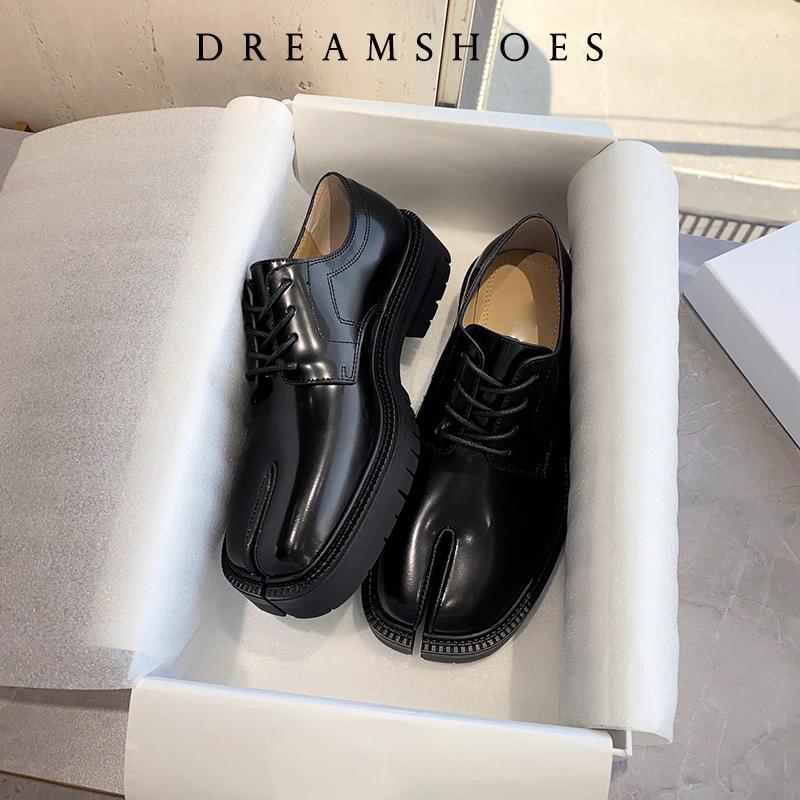 Размер 35-46 Новые туфли на плоской подошве с раздельным носком, женские повседневные туфли без застежек, женские модные туфли Мэри Джейн, туфли-таби, туфли на каблуках из свиного копыта, женские мокасины