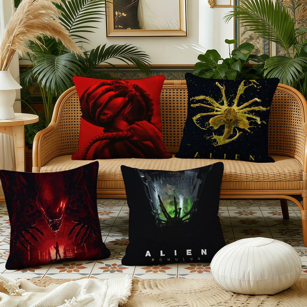 AAlien RRomulus Movie cushion cover Pillow Case Plush Fabric Soft Double Sided Print Sofa Cushion Cover Throw Pillow Covers