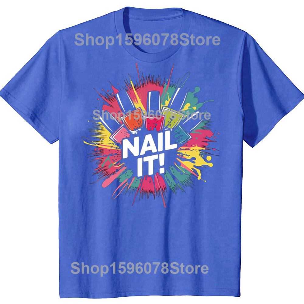Футболки с графикой Nail Master Техник Красота Нейл-арт Художник Женщины Мужчины Забавные Футболки Графическая Футболка Маникюрный Салон Топы