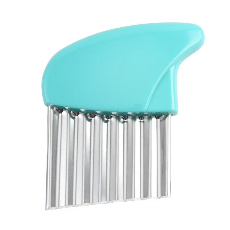 1 шт. Волнистый нож для нарезки лука и картофеля, рифленый нож для салата и картофеля фри, нож для нарезки картофельных долек, кухонные гаджеты