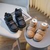 Детские зимние ботинки Plus Velvet Cotton Shoes Для зимы Большие детские короткие ботинки Velcro Bread Shoes Большие хлопковые ботинки