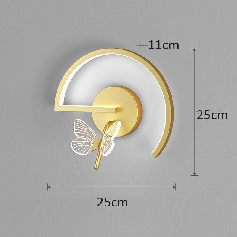 Светодиодный Современный Диван Настенный Светильник Бабочка Декор Прикроватные Лампы Для Дома Холл Кухня Гостиная Скандинавское Внутреннее Освещение Свет