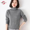 Women Turtleneck Sweater 100% Merino Wool Cashmere Sweaters Knitted Pullover Winter Female Jumper Knit Top