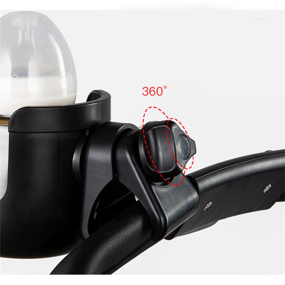 Universal 2-In-1 Cup Phone Holder Baby Stroller Multi-Functional Cup Holder for Wheelchairs Bicycles Electric Scooters