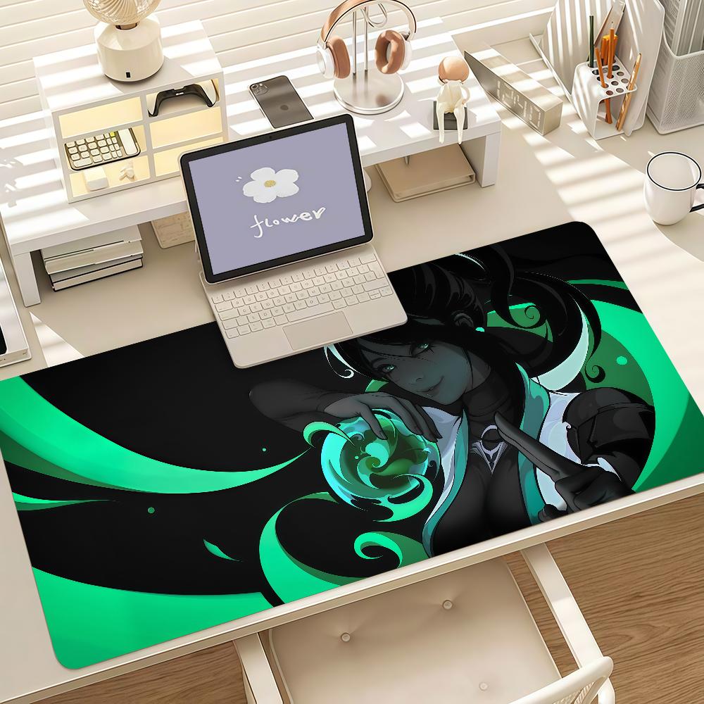 Shooting Games Mouse Pad Anti Slip Rubber Edge Locked Thickened Laptop Gaming V-VALORANT Desk Mat