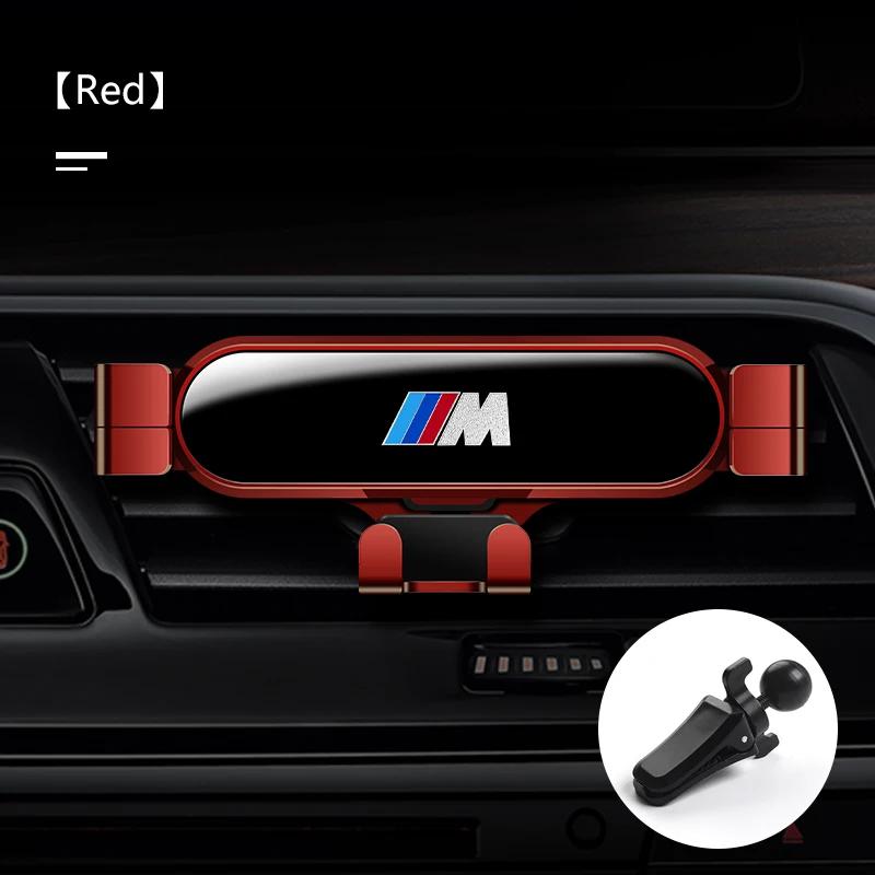JUSK5 New 2025 Gravity Car Holder For Phone Air Vent Clip Mount Mobile Cell Stand For BMW M Power Sport M1 M3 M4 M5 M6 E90 F30 X4 X5 X