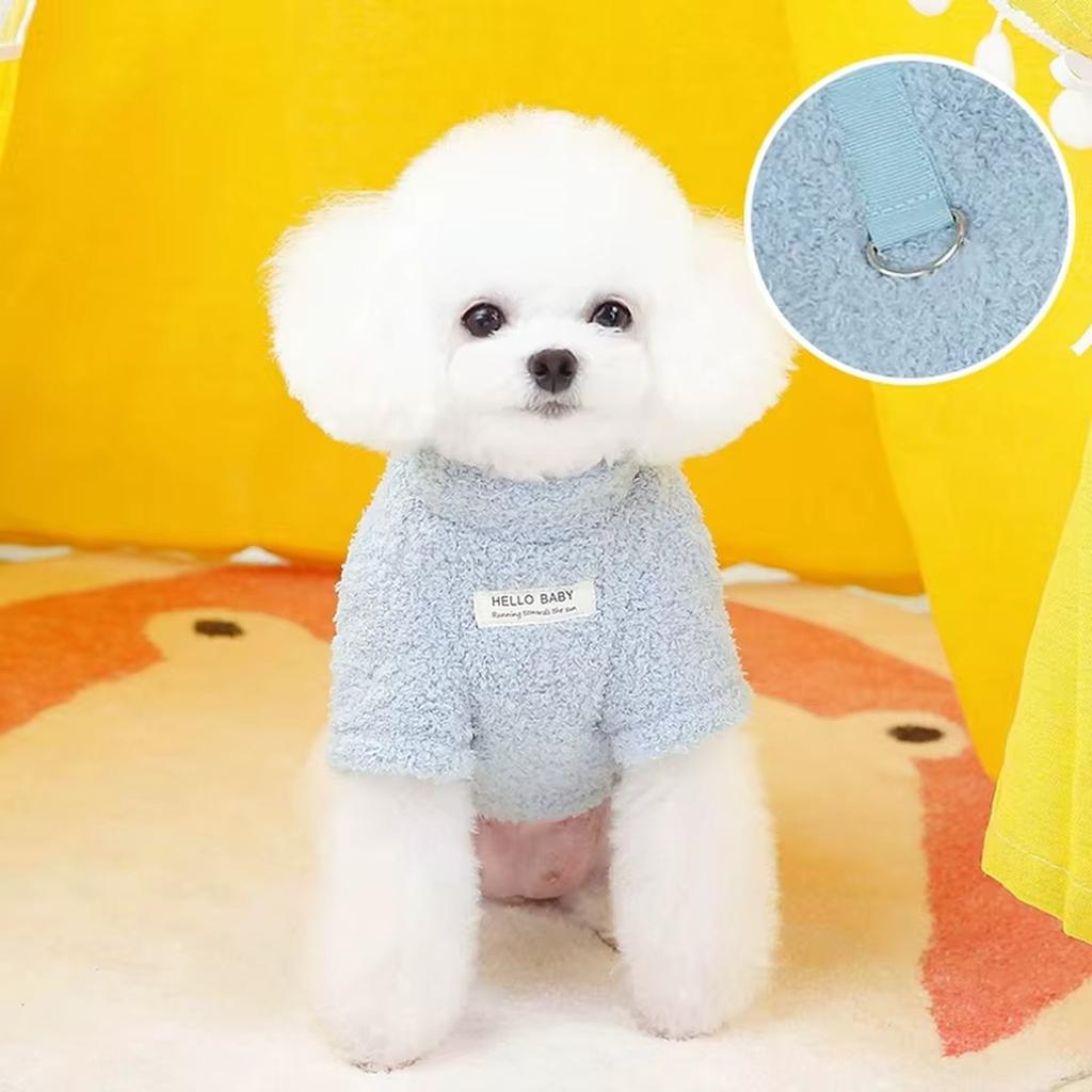 Winter Dog Sweater Warm Plush Dog Clothes for Small Medium Dogs Cats Soft Puppy Coat Jacket Chihuahua Teddy Costums Dog Supplies