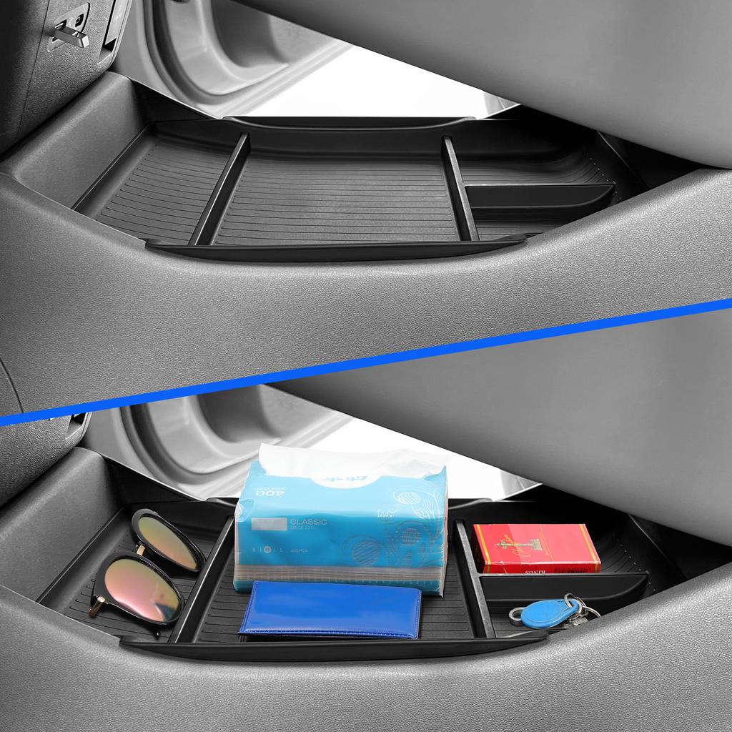 Для Xpeng P7+ Центральная консоль Нижний ящик для хранения Автомобильный лоток TPE Органайзеры Аксессуары Tidying Черный