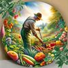 Металлическое настенное искусство Винтажный стиль Уникальный подарок для Сада Двора Домашний декор